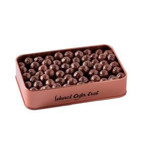 Åžekerci Cafer Erol Coffee Dragee - Bronze Large Tin Box, 300 g