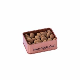 Åžekerci Cafer Erol Princess Almond Dragee - Bronze Tin Box - Small, 140 g