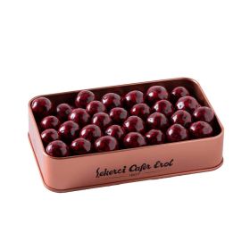 Åžekerci Cafer Erol Blackberry Flavored Exploding Dragee - Bronze Tin Box - Large, 300 g