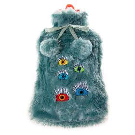 Biggdesign My Eyes On You Turquoise Hot Water Bottle